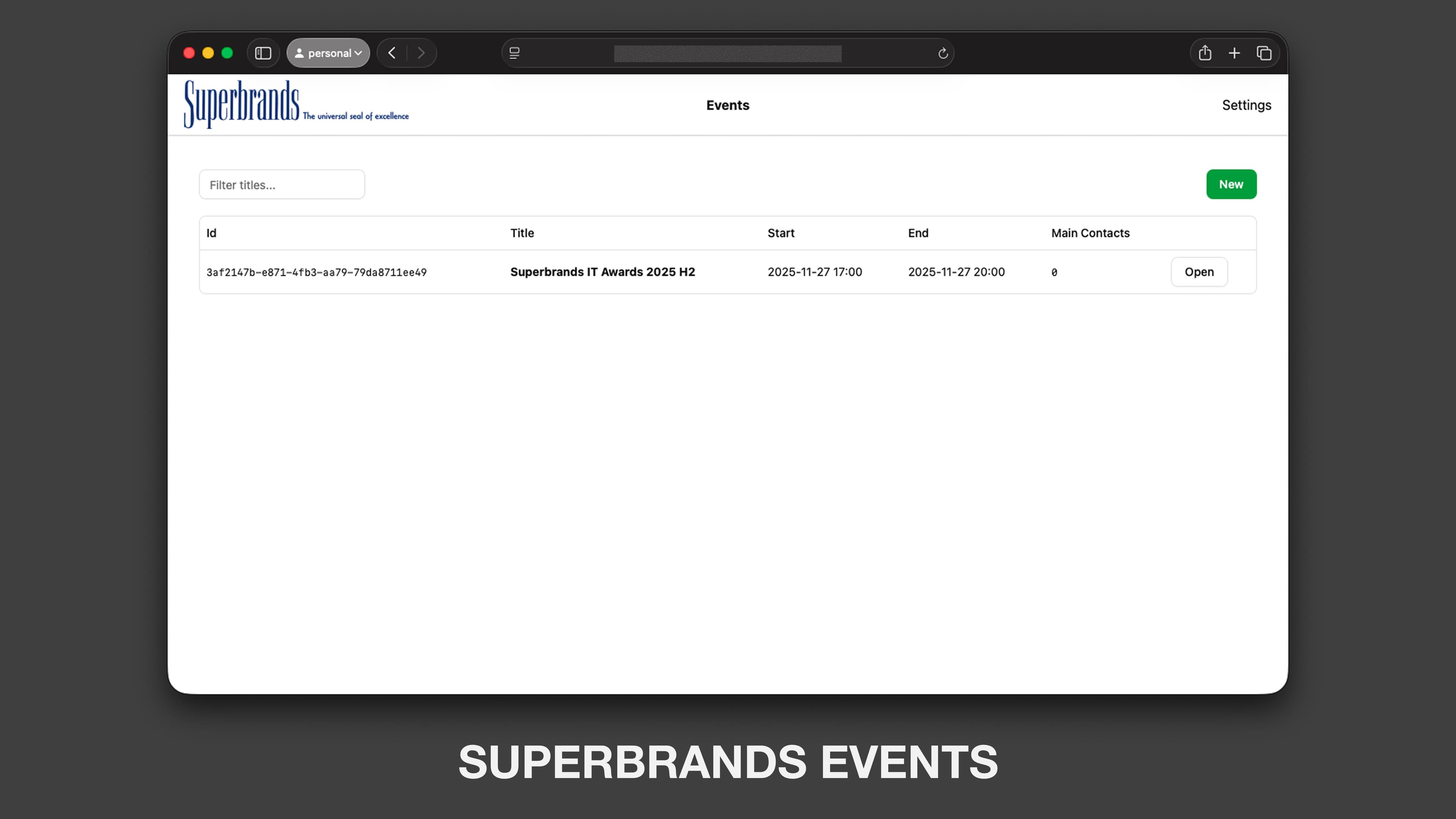 Superbrands Events Home Page